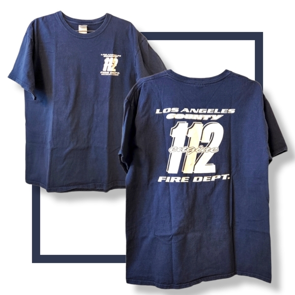 Los Angeles County Fire Dept Engine 112, Antelope Acres t-shirt - Picture 2 of 5